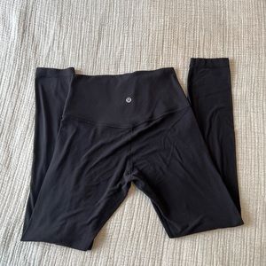 Black Lululemon Align Leggings 25” Size 4